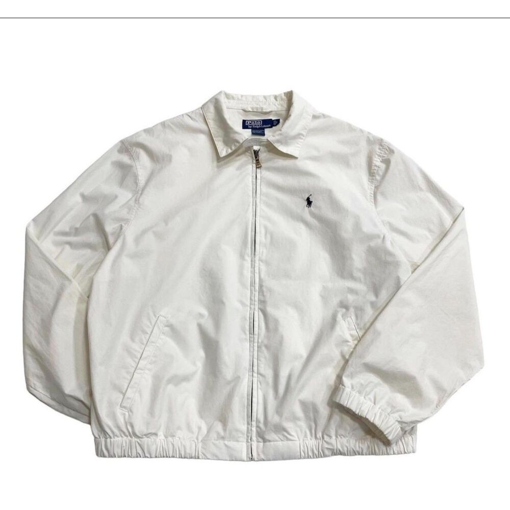Polo Ralph Lauren lightweight full-zip jacket in classic white